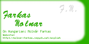 farkas molnar business card